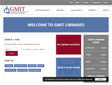 Tablet Screenshot of library.gmit.ie