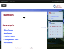 Tablet Screenshot of learnonline.gmit.ie